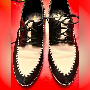 Intentionally Blank Saintly Black & White Oxfords
